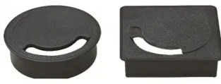Cable grommet for raised floor panels